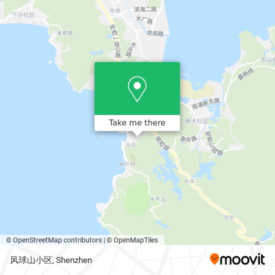 风球山小区 map