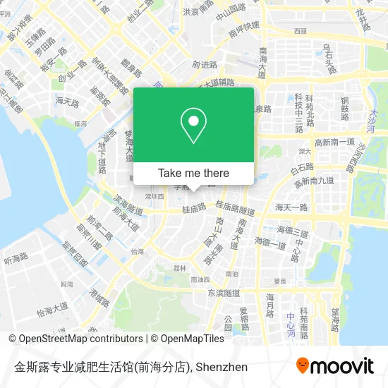 金斯露专业减肥生活馆(前海分店) map