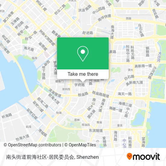 南头街道前海社区-居民委员会 map
