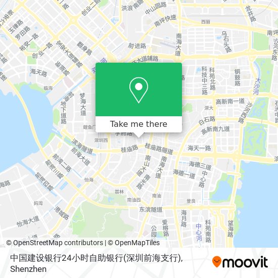 中国建设银行24小时自助银行(深圳前海支行) map