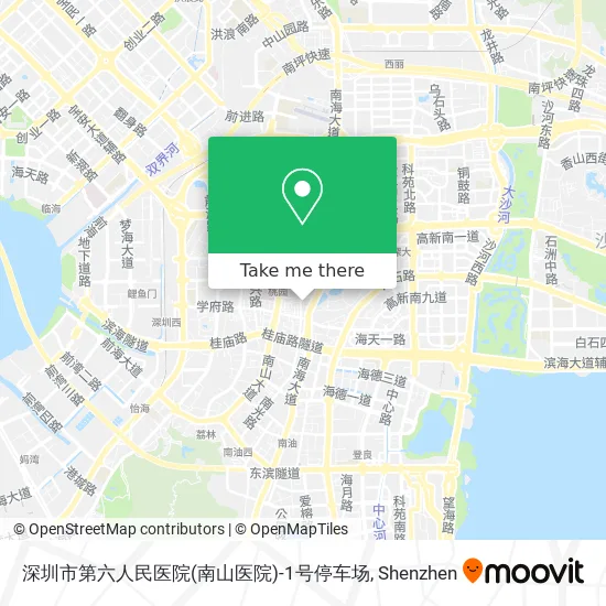 深圳市第六人民医院(南山医院)-1号停车场 map