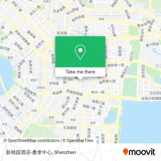 新桃园酒店-桑拿中心 map
