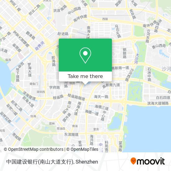 中国建设银行(南山大道支行) map