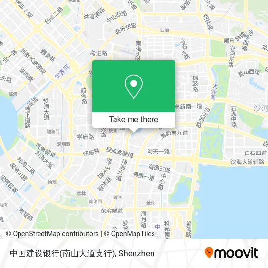 中国建设银行(南山大道支行) map