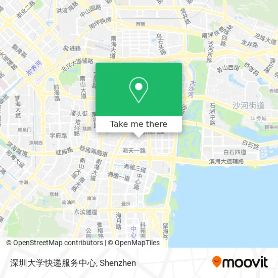 深圳大学快递服务中心 map
