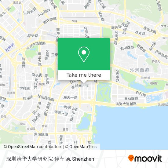 深圳清华大学研究院-停车场 map