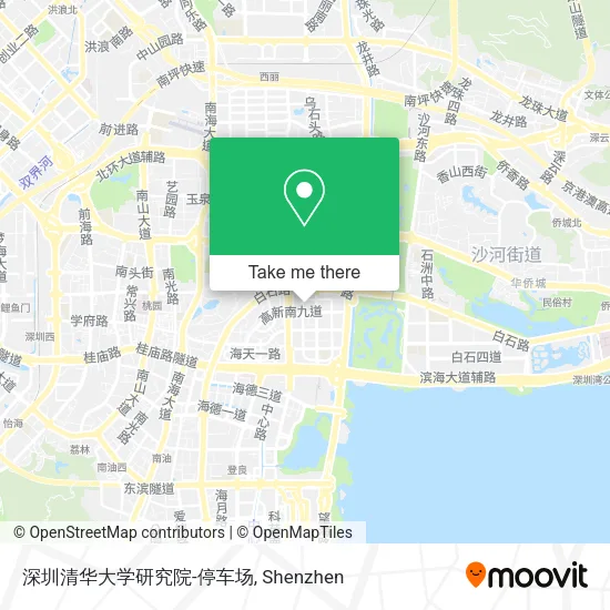 深圳清华大学研究院-停车场 map