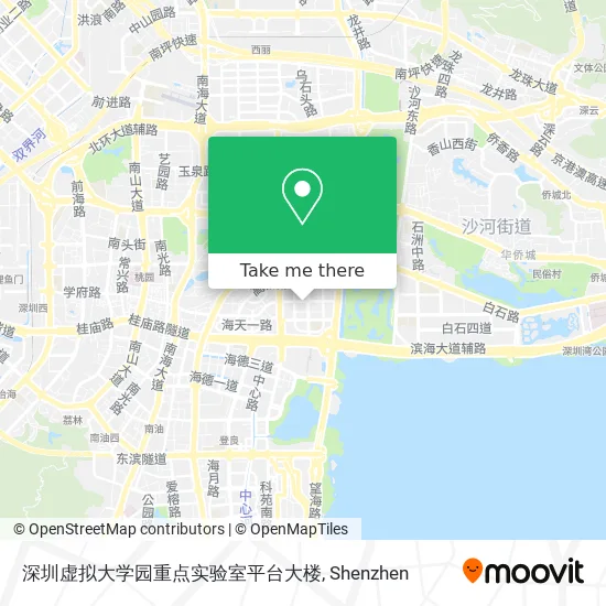 深圳虚拟大学园重点实验室平台大楼 map