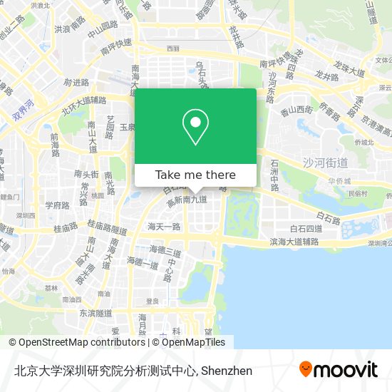北京大学深圳研究院分析测试中心 map
