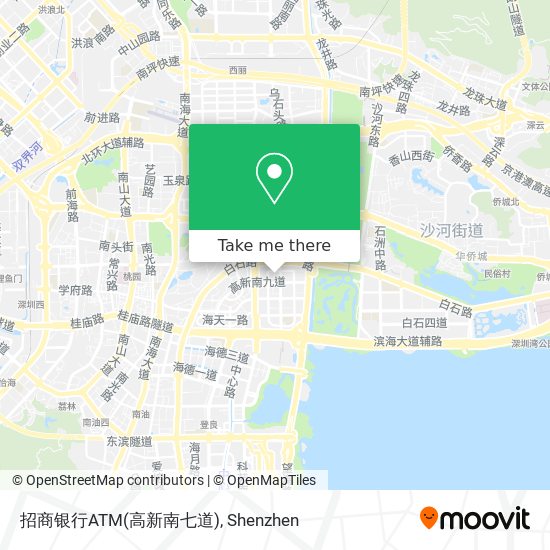 招商银行ATM(高新南七道) map