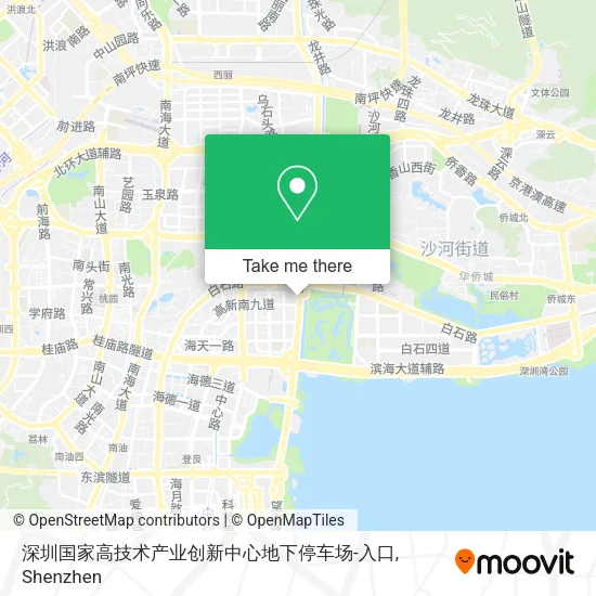 深圳国家高技术产业创新中心地下停车场-入口 map
