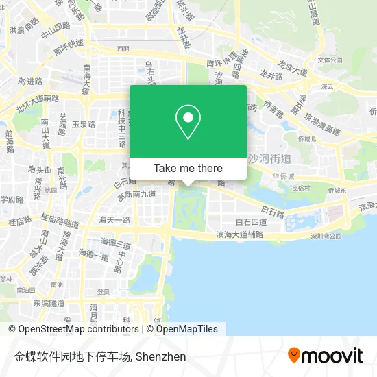 金蝶软件园地下停车场 map