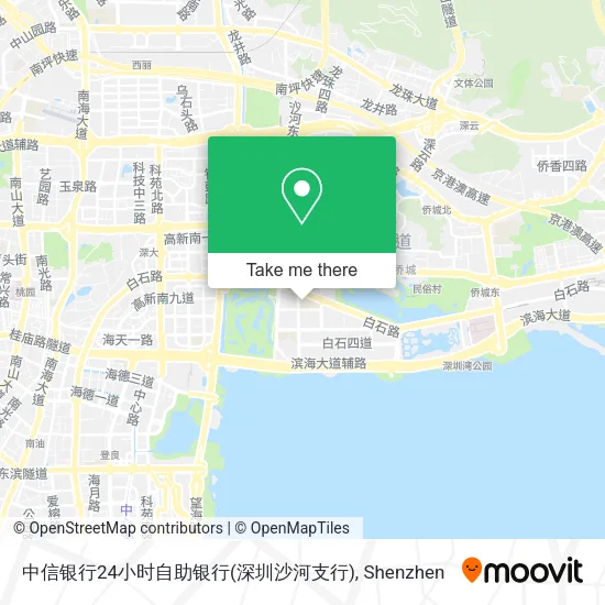 中信银行24小时自助银行(深圳沙河支行) map