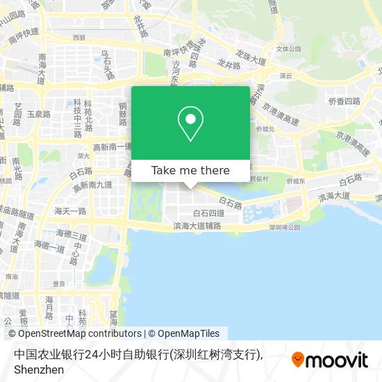 中国农业银行24小时自助银行(深圳红树湾支行) map