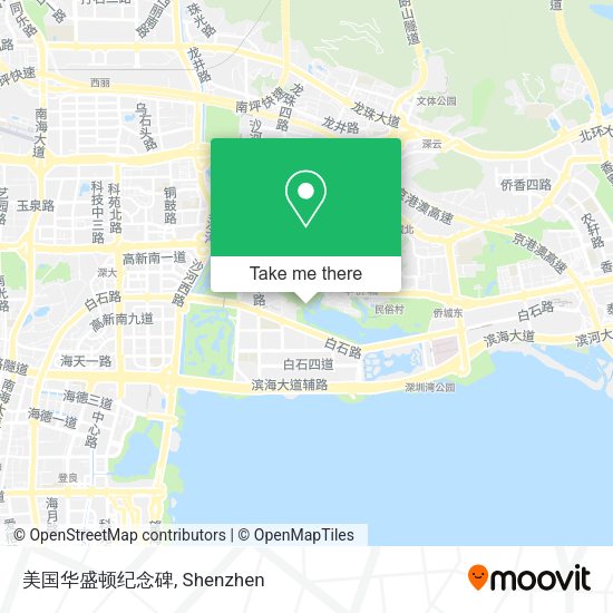 美国华盛顿纪念碑 map