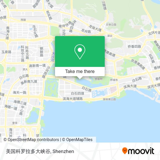 美国科罗拉多大峡谷 map