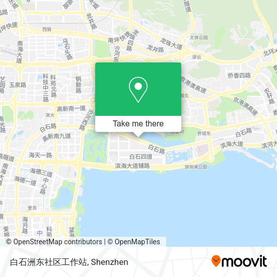 白石洲东社区工作站 map