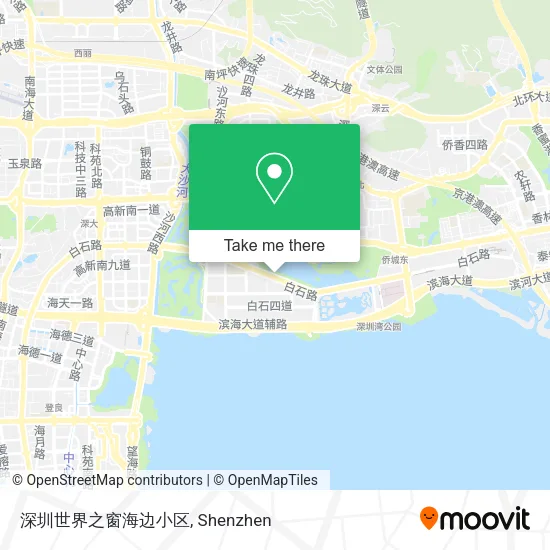 深圳世界之窗海边小区 map