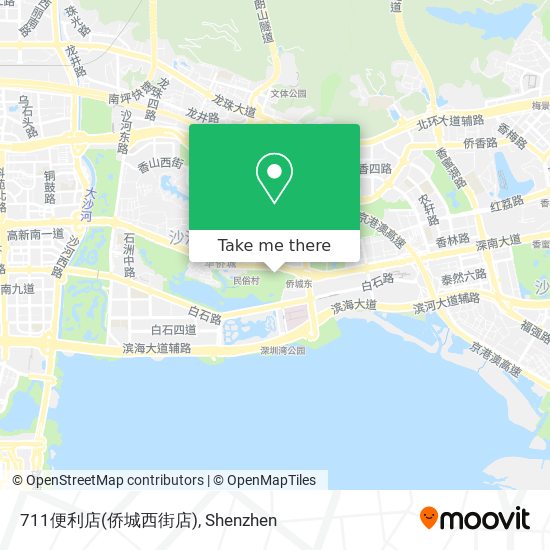 711便利店(侨城西街店) map