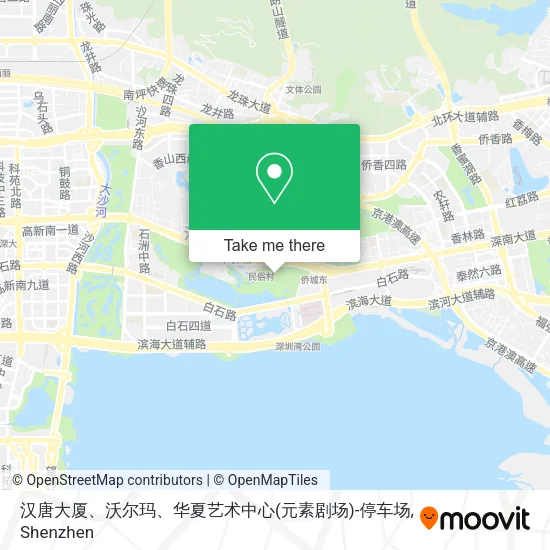 汉唐大厦、沃尔玛、华夏艺术中心(元素剧场)-停车场 map
