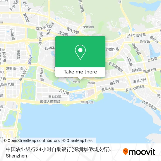 中国农业银行24小时自助银行(深圳华侨城支行) map
