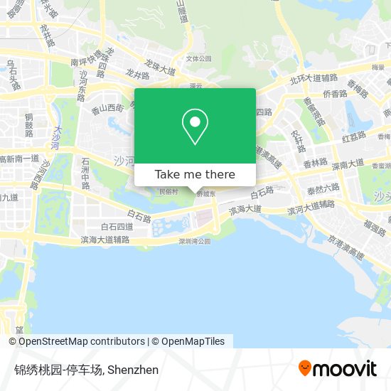 锦绣桃园-停车场 map