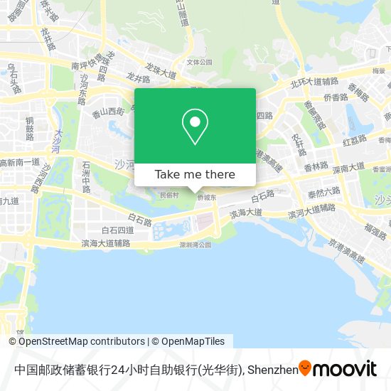 中国邮政储蓄银行24小时自助银行(光华街) map