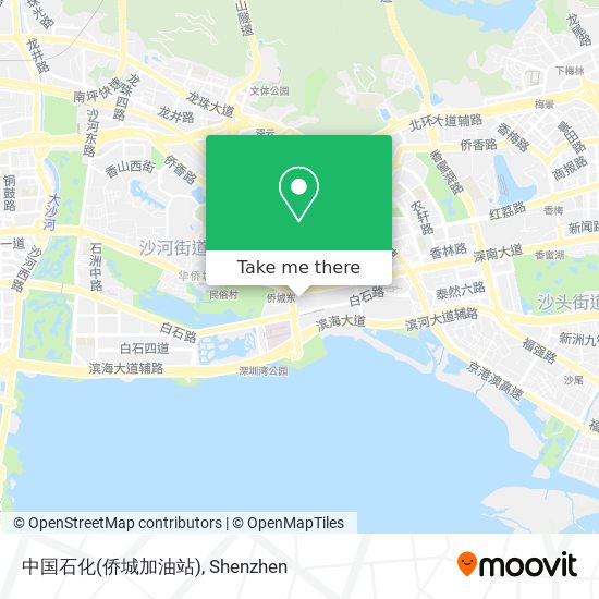 中国石化(侨城加油站) map