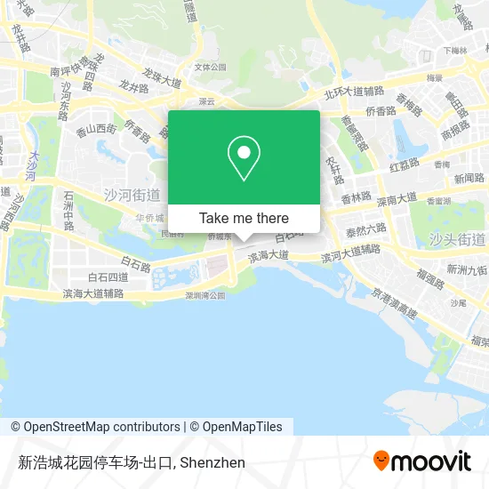 新浩城花园停车场-出口 map