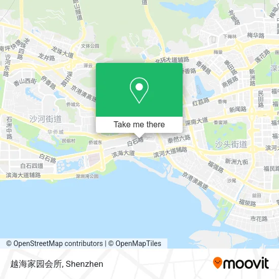 越海家园会所 map