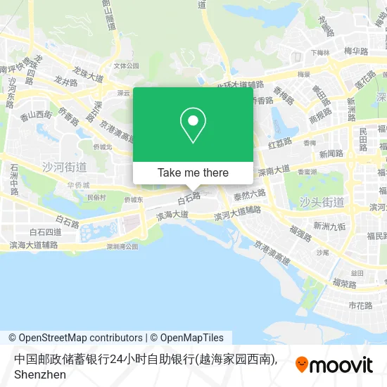 中国邮政储蓄银行24小时自助银行(越海家园西南) map