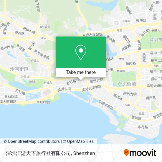 深圳汇游天下旅行社有限公司 map