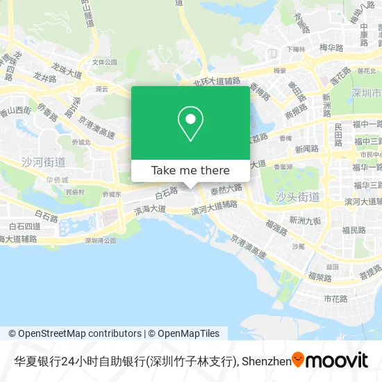 华夏银行24小时自助银行(深圳竹子林支行) map