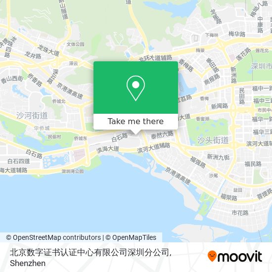 北京数字证书认证中心有限公司深圳分公司 map