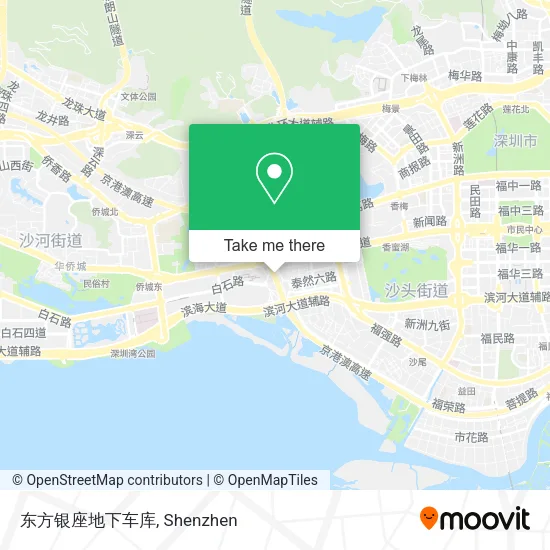 东方银座地下车库 map