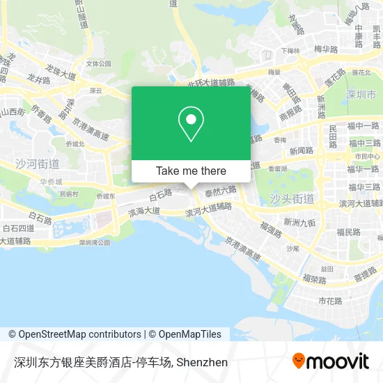 深圳东方银座美爵酒店-停车场 map