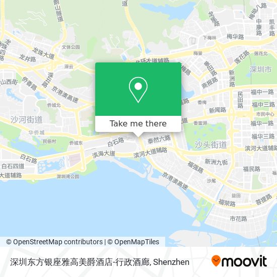 深圳东方银座雅高美爵酒店-行政酒廊 map