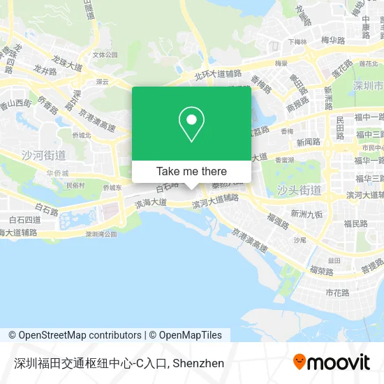 深圳福田交通枢纽中心-C入口 map