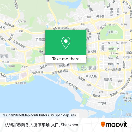 杭钢富春商务大厦停车场-入口 map