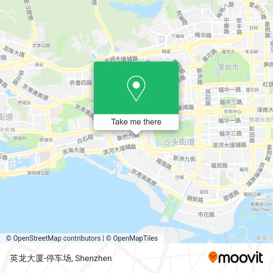 英龙大厦-停车场 map