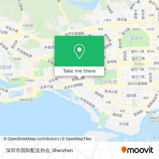 深圳市国际配送协会 map