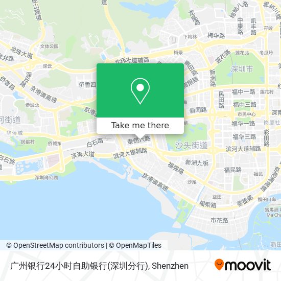 广州银行24小时自助银行(深圳分行) map