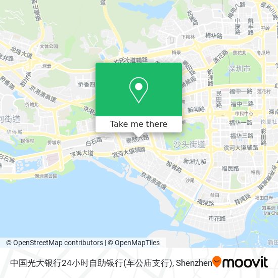中国光大银行24小时自助银行(车公庙支行) map