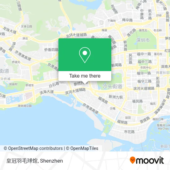 皇冠羽毛球馆 map
