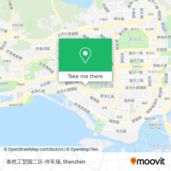 泰然工贸园二区-停车场 map