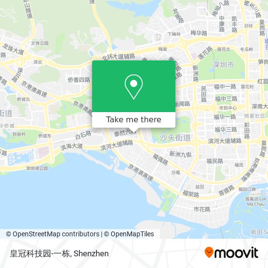 皇冠科技园-一栋 map