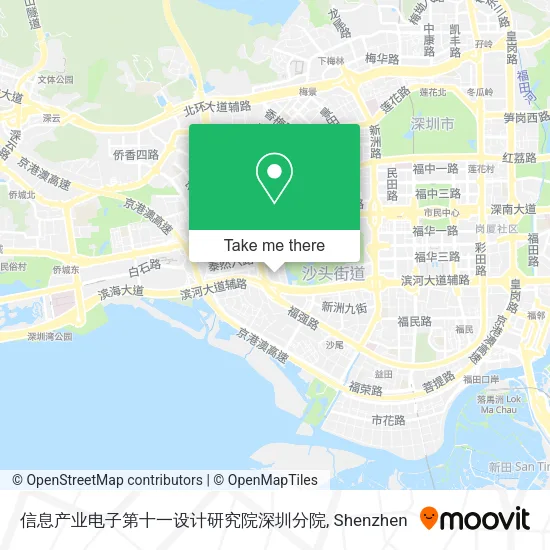 信息产业电子第十一设计研究院深圳分院 map