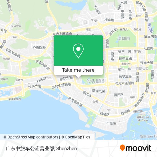 广东中旅车公庙营业部 map