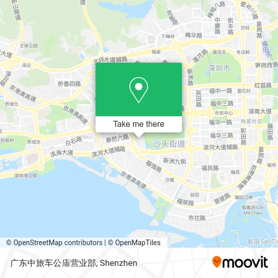 广东中旅车公庙营业部 map