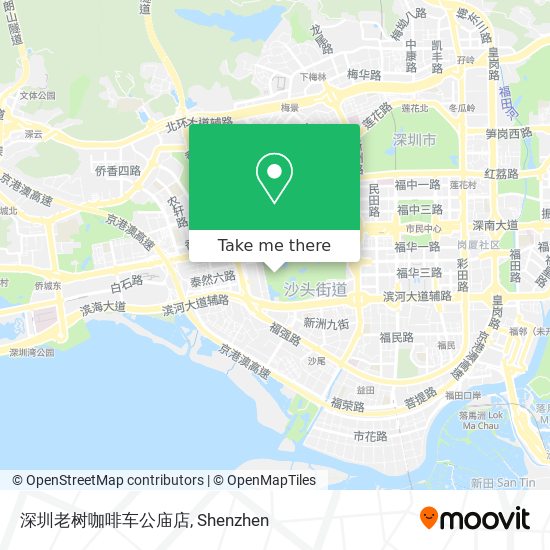深圳老树咖啡车公庙店 map